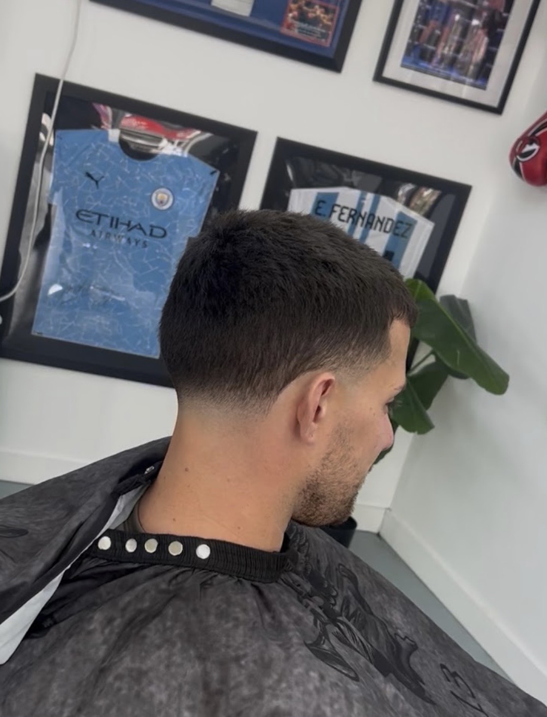 Sharp taper haircut at North Bay Barbershop