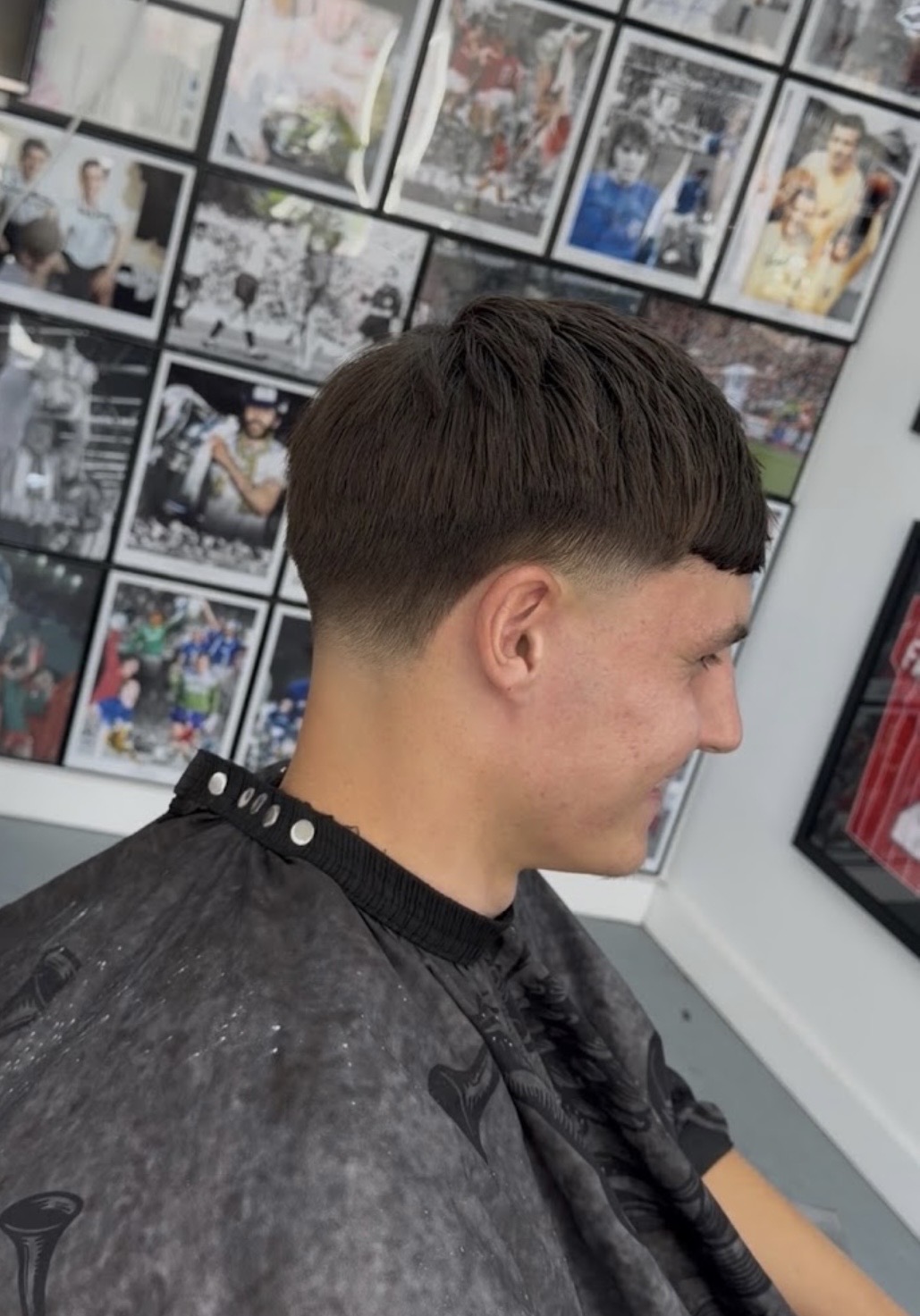 Modern textured crop and fade
