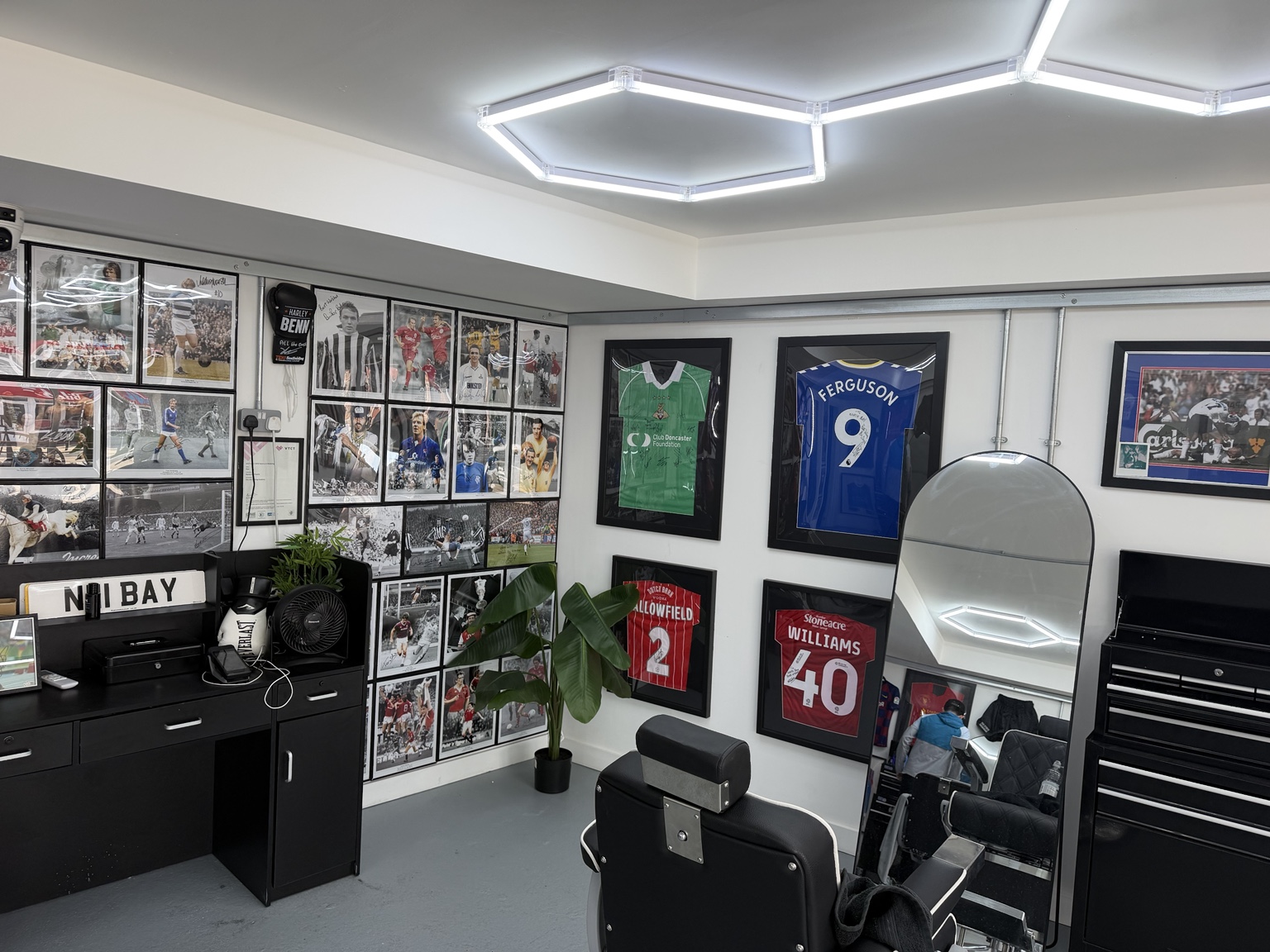North Bay's sports-inspired barbershop interior
